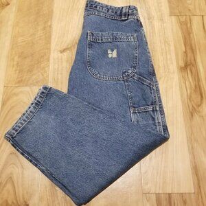 Vintage Monet Skateboards Baggy Denim Carpenter Jeans 30 Mens 35x28 Drawstring